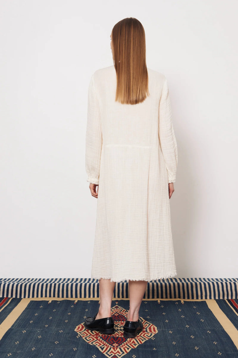 Malia Midi Dress | Dirty White