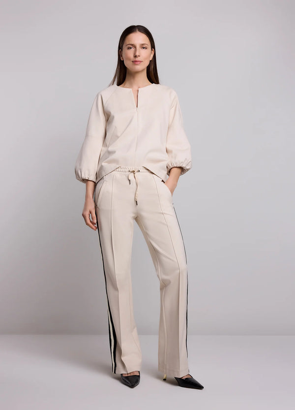 Trousers with Tape | Ivory