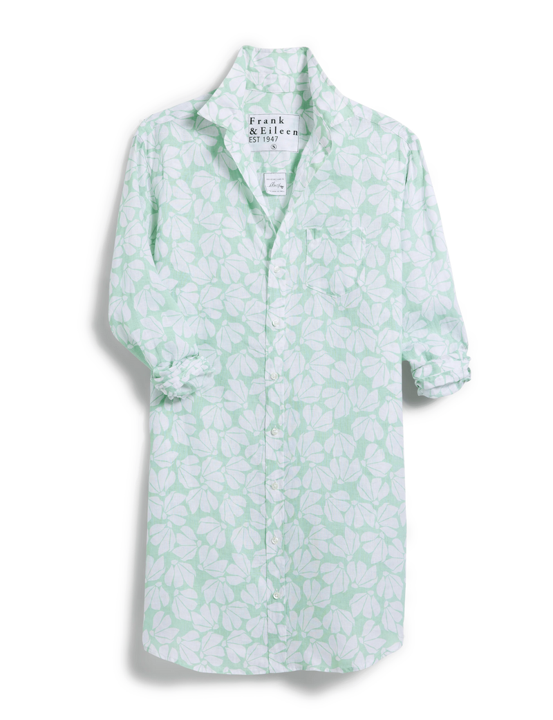 Mary Classic Shirt Dress | Mint Floral