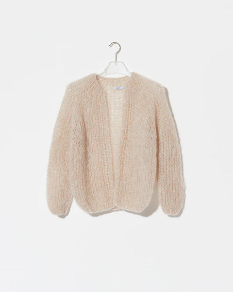 美品 正規 YOKE LOOSED MOHAIR CARDIGAN 915P▲ Brushed Mohair and silk Knit Cardigan — yoke studio