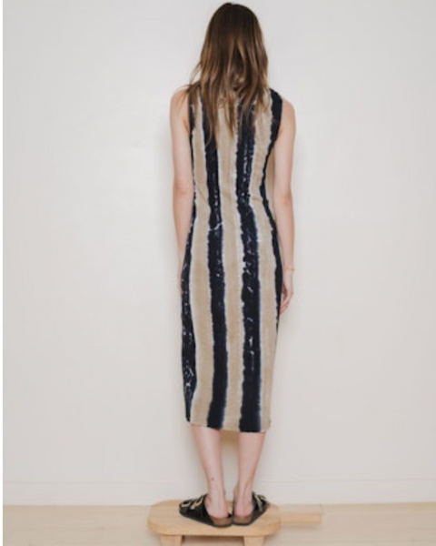 Column Midi Dress | Neutral Stripes Well Heeled Column Midi Dress | Neutral Stripes Well Heeled