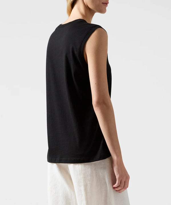 Classic Jersey Muscle Tee | Black