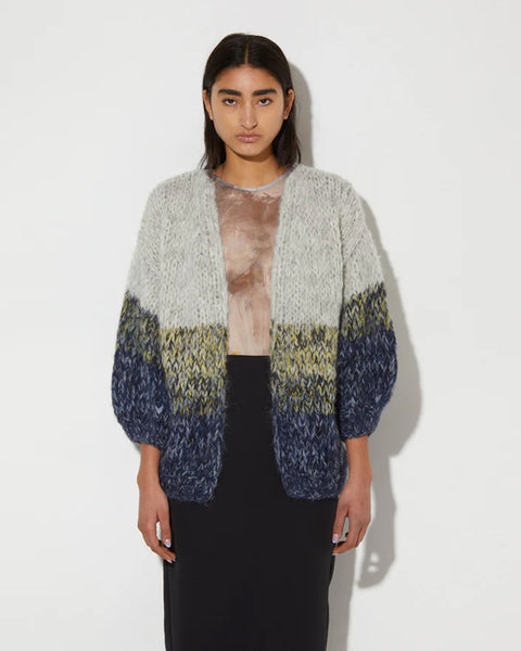 Alpaca Ombre Big Cardigan | Navy Ombre – Well Heeled
