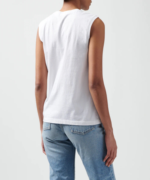 Classic Jersey Muscle Tee | White