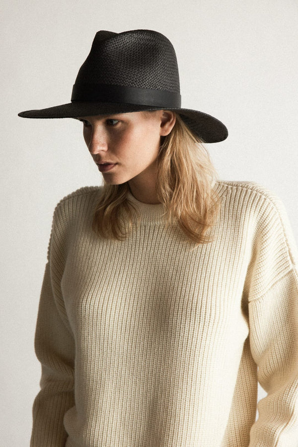 Simone Packable Hat | Black