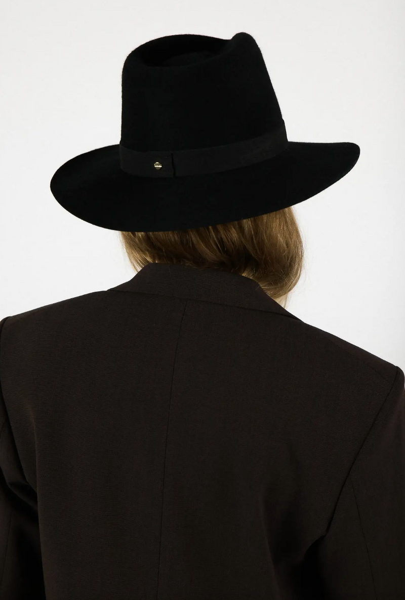 Luca Packable Wool Hat | Black