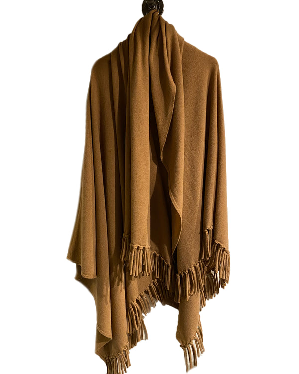 Sonoma Fringe Blanket Wrap | Camel