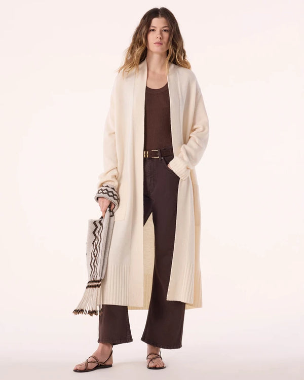 Sonia Front Pocket Duster | Blanc