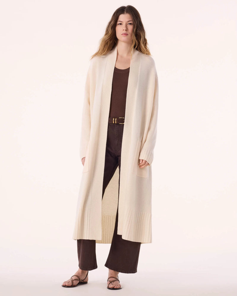 Sonia Front Pocket Duster | Blanc