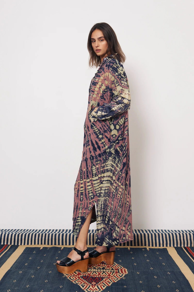 Caftan Shirt Duster | Jasper Navy