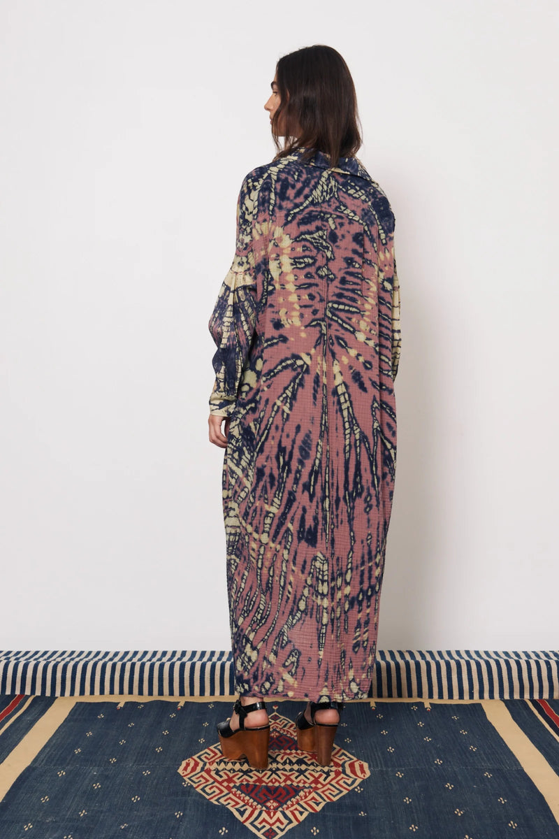 Caftan Shirt Duster | Jasper Navy
