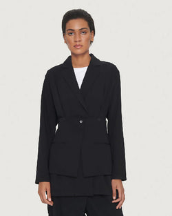 Bitte Kai Rand Tokyo Twill Jacket With Belt Black sold at well heeled