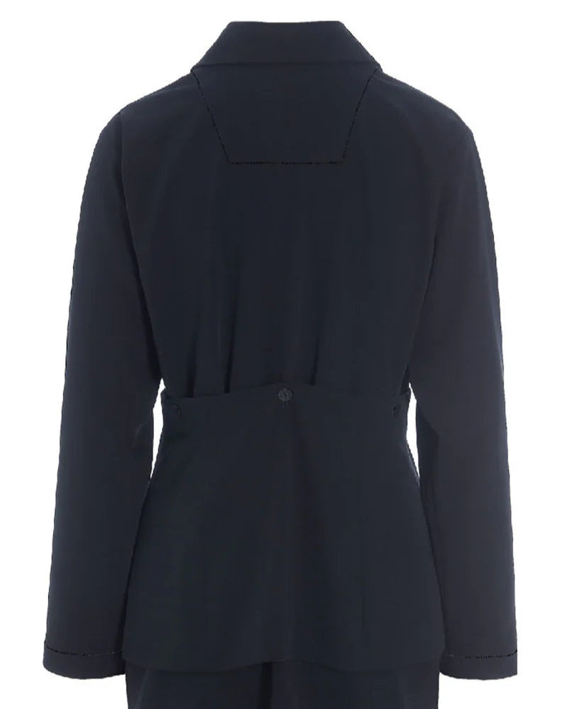 Bitte Kai Rand Tokyo Twill Jacket With Belt Black sold at well heeled boutique