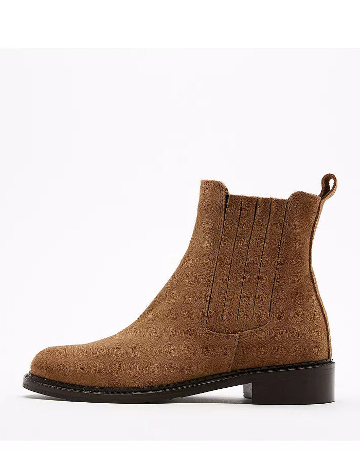 Sierra Bootie | Brunette Suede