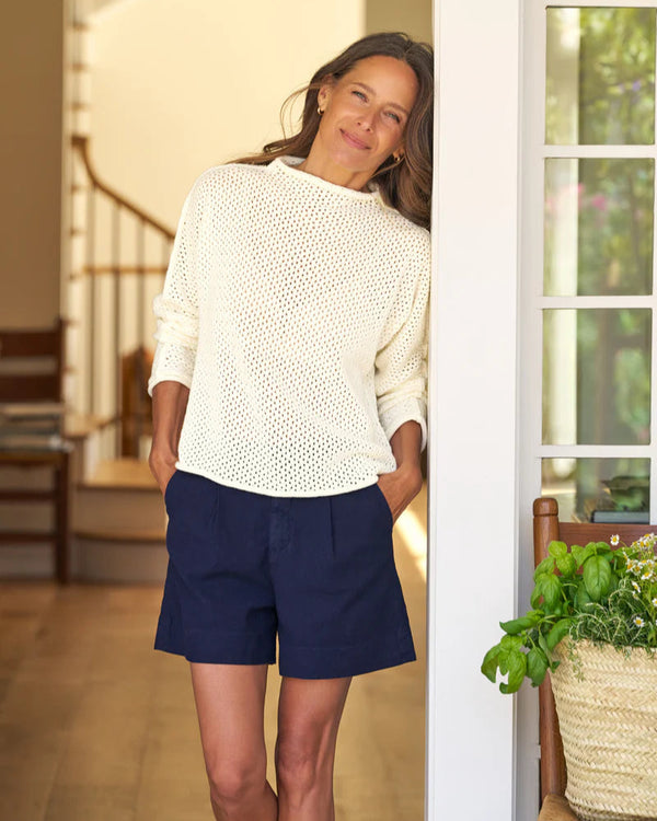 Monterey Pointelle Sweater | Ivory