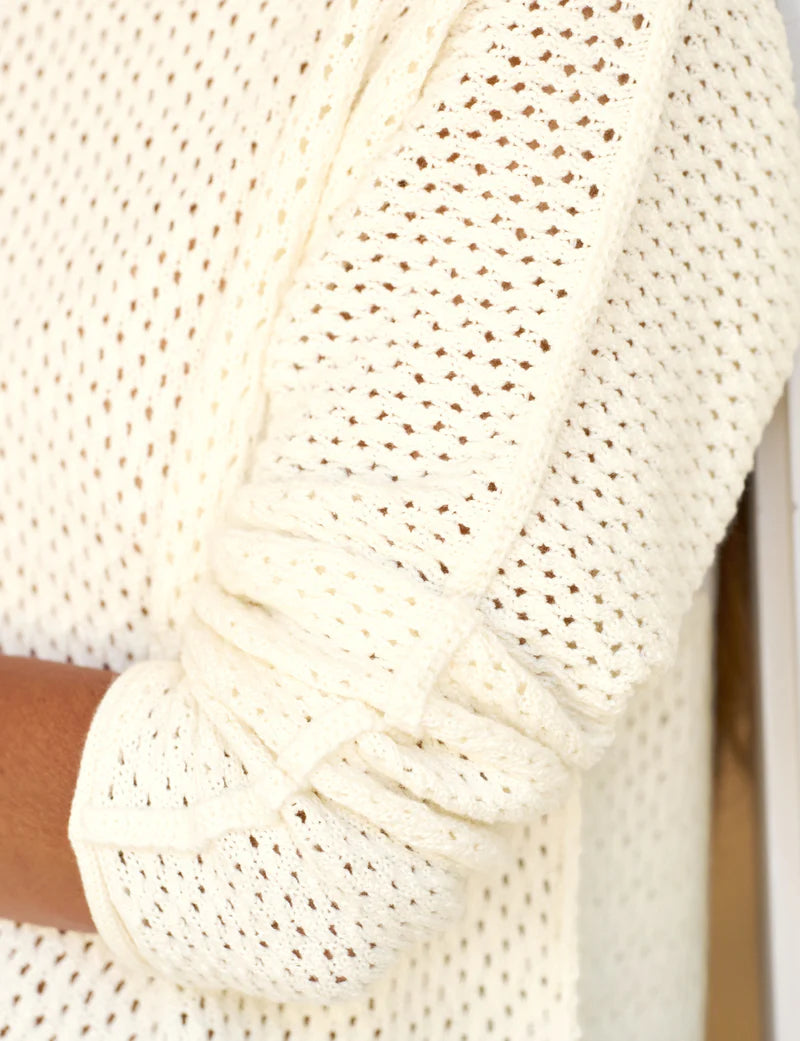 Monterey Pointelle Sweater | Ivory