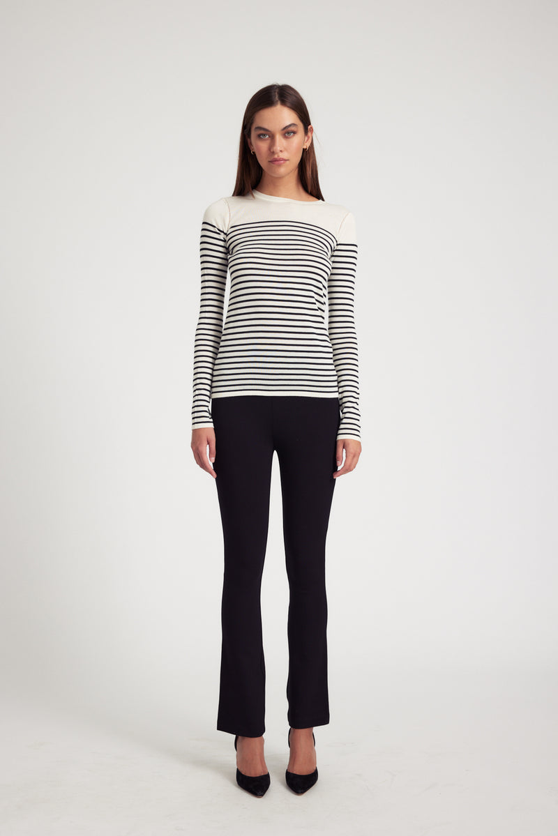 Ankle Flare Pant | Black