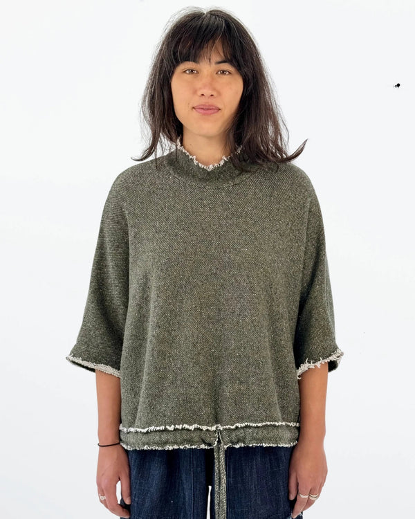 Diaz Drawstring Top | Forest