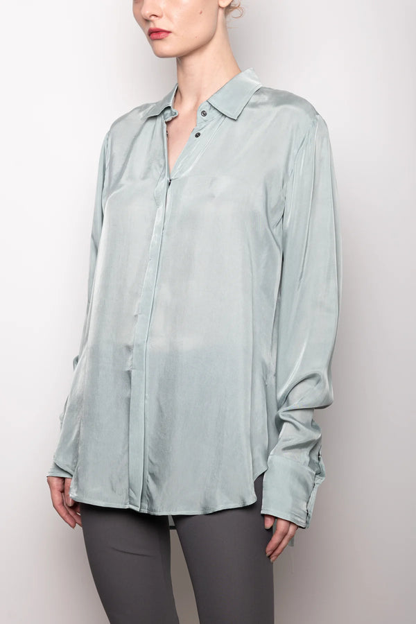 Westmoor Silky Cupro Shirt | Agave