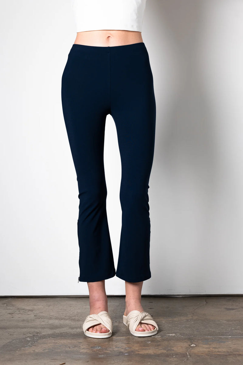 Mitra Cropped Side Zip Legging | Admiral