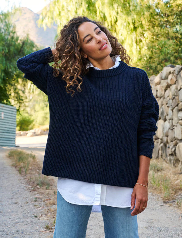 Montecito Sweater | Marine