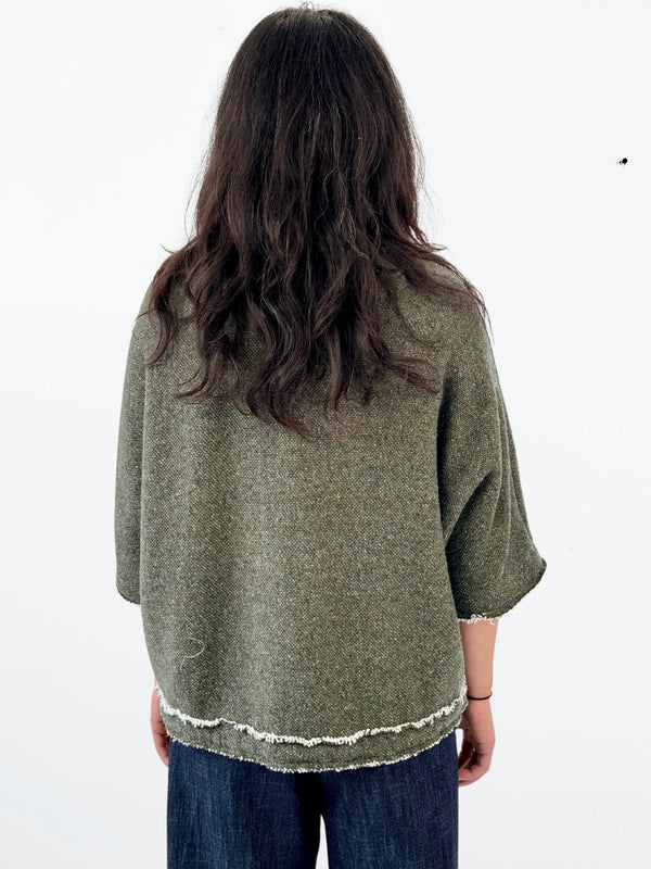 Diaz Drawstring Top | Forest