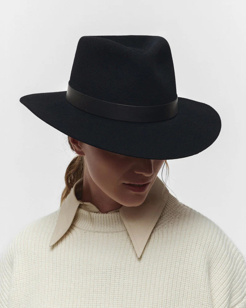 Ross Packable Wool Hat | Black – Well Heeled