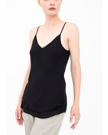 Betula Double Layered Tank | Black