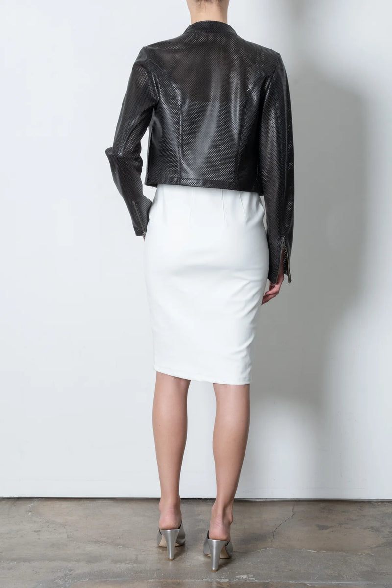 Trent Perforated Jacket | Black