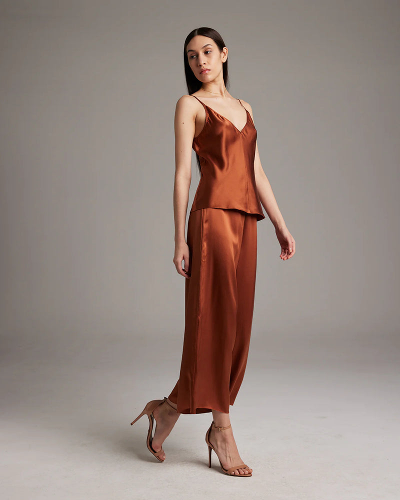 Silk Culotte | Rust