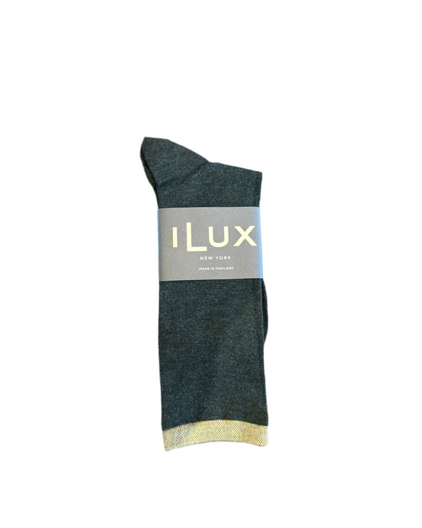 Lotus Melange Tipped Sock | Forest