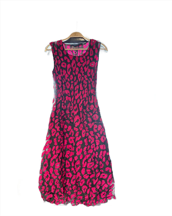 Smash Pocket Dress | Pink Leopard