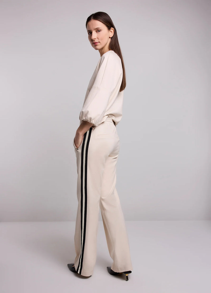 Trousers with Tape | Ivory