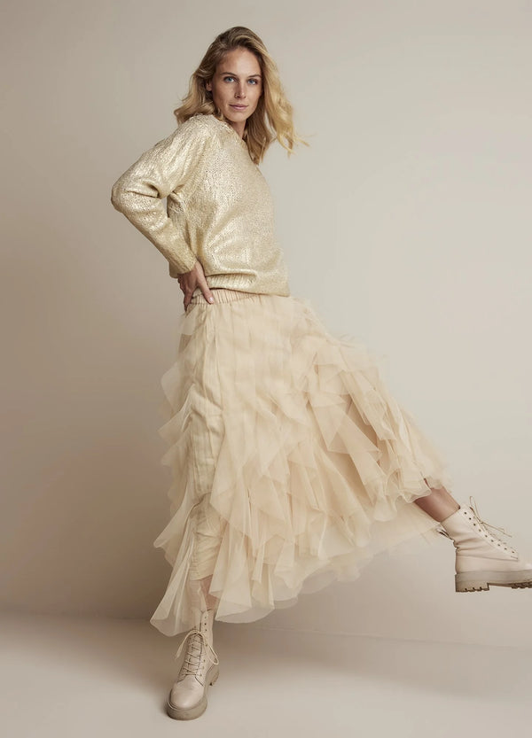 Mesh Skirt | Alpaca