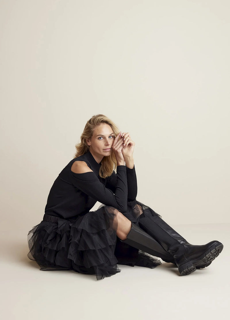 Mesh Skirt | Black