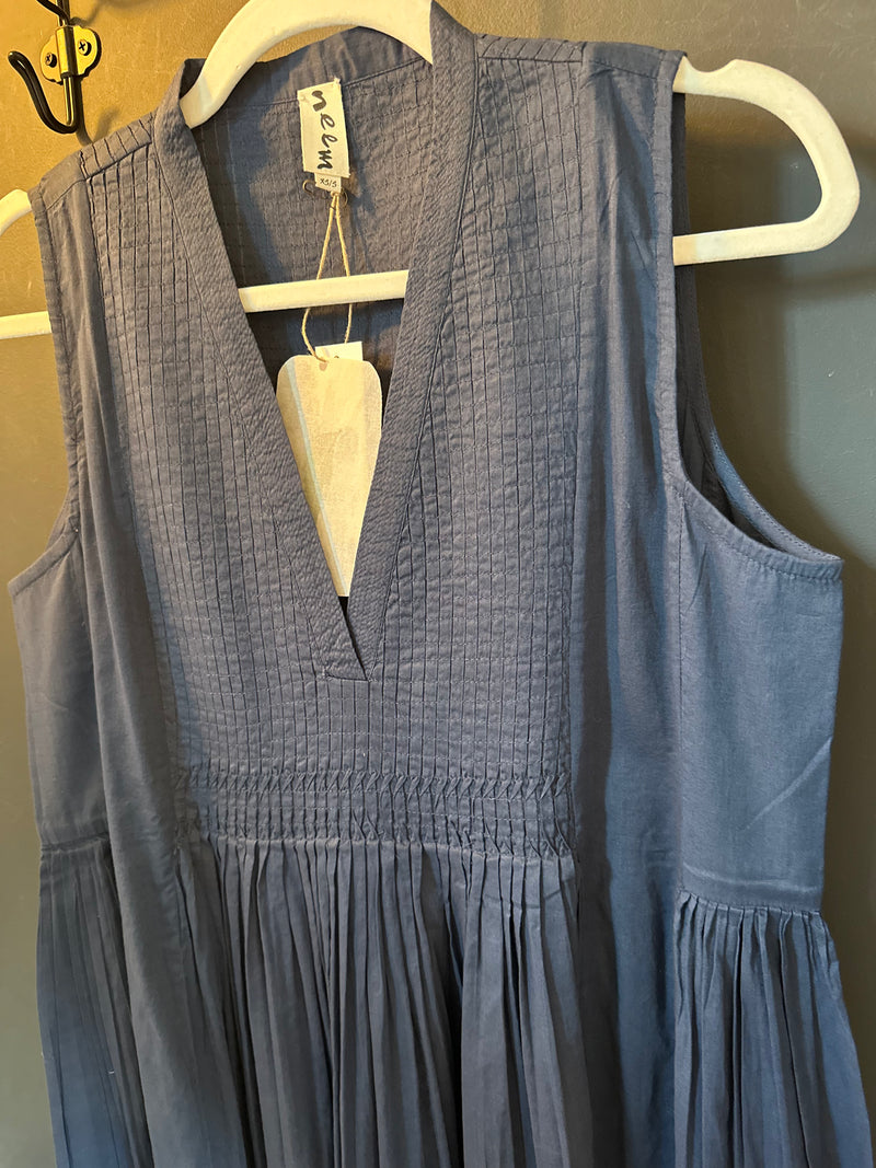 Clariss Sleeveless Dress | Indigo