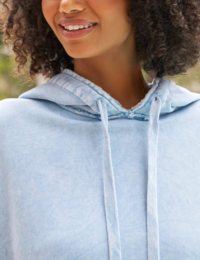Kane Capelet Hoodie | Mineral Blue