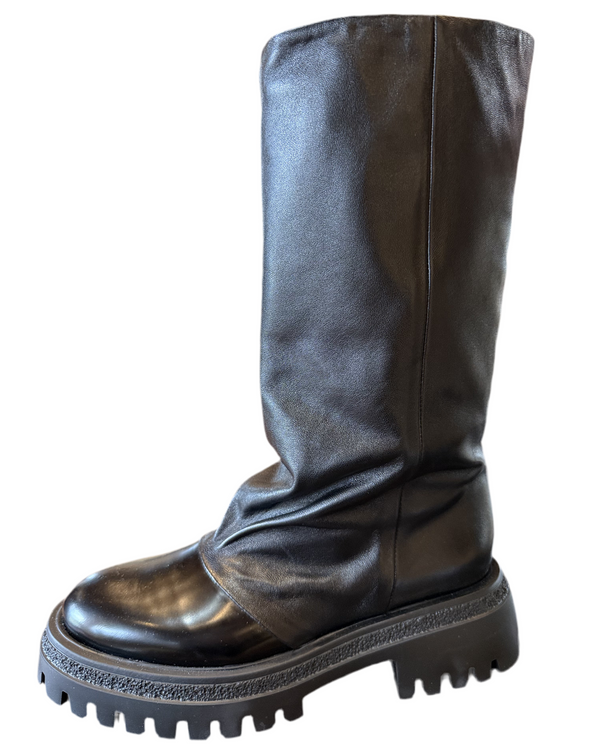 Rama Mid Calf Lugg  | Nero