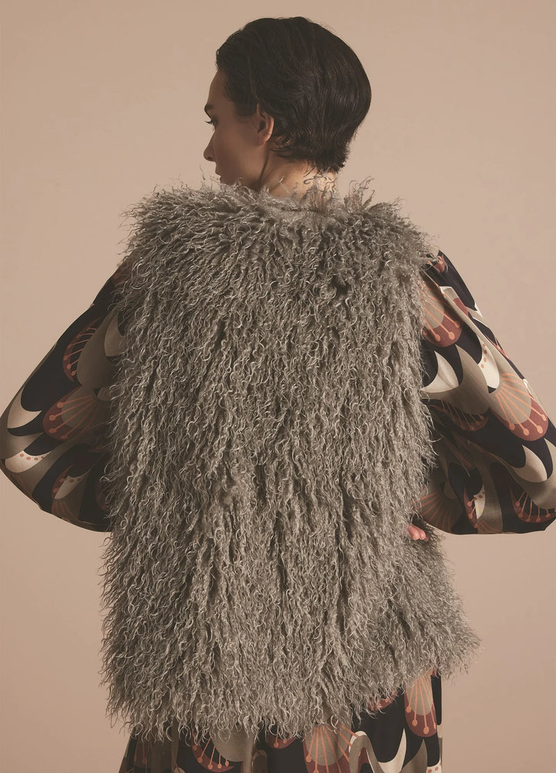 Gilet Faux Fur Vest | Clay