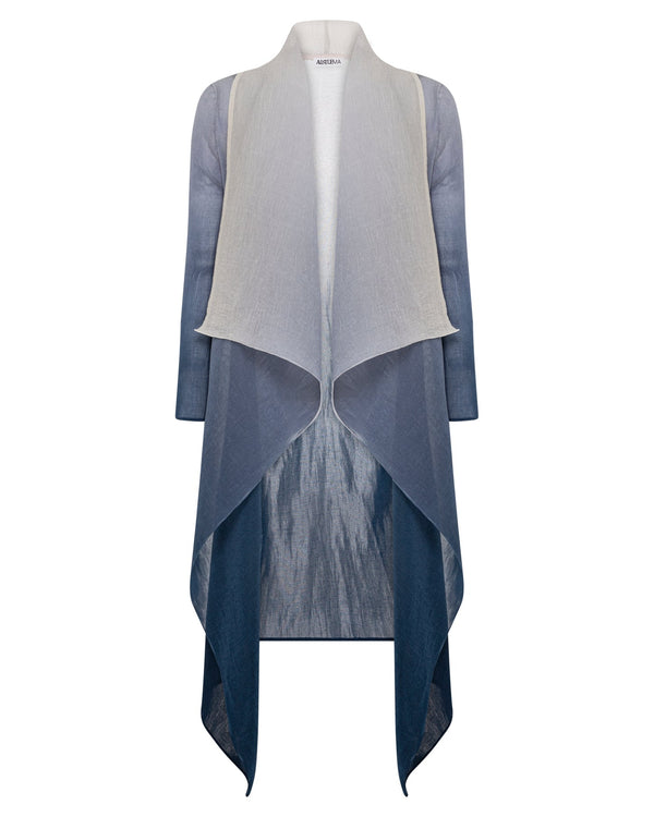 Collare Coat | Marshmellow to Indigo
