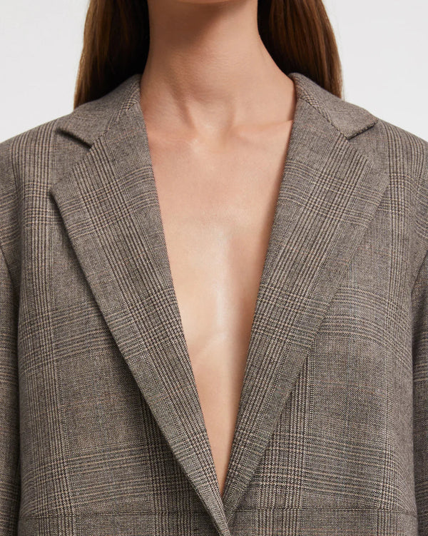 Mercedes Blazer | Checkered Grey