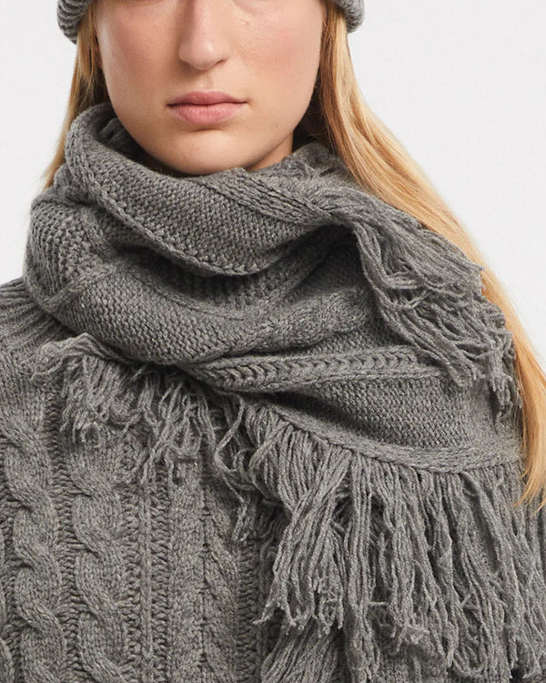 Peak Scarf | Grey Melange
