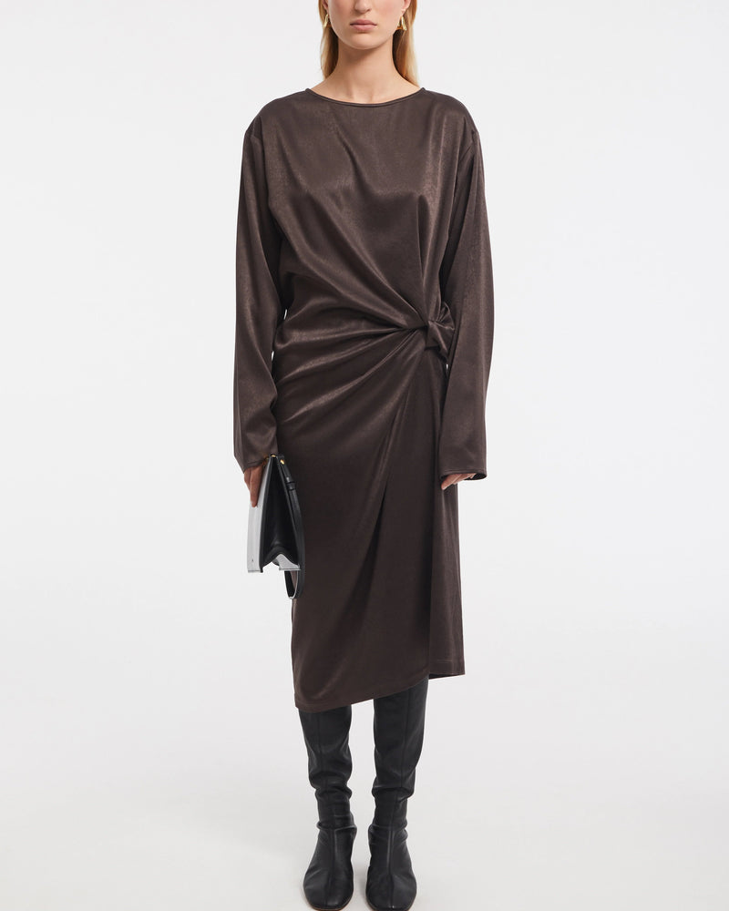 Steam Mid-Length Dress | Espresso