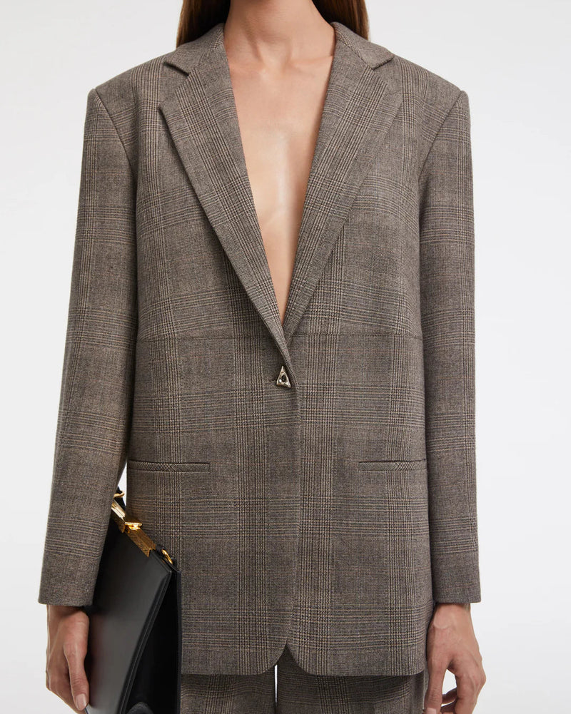 Mercedes Blazer | Checkered Grey