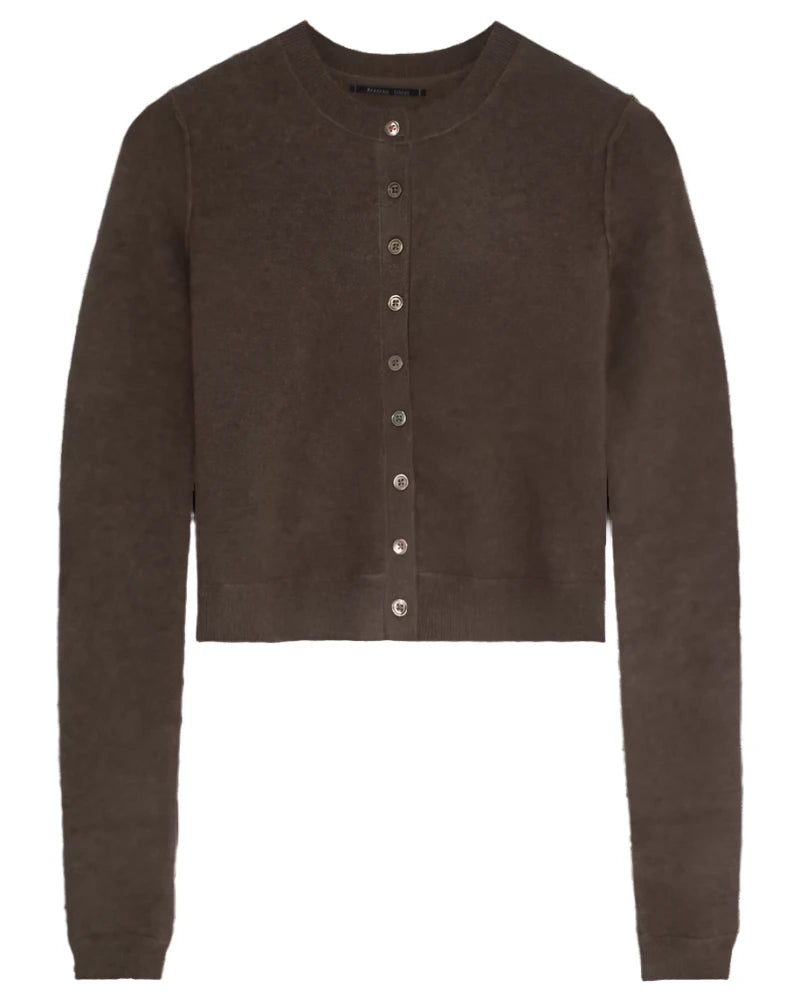 Royal Lycra Cardigan | Sable