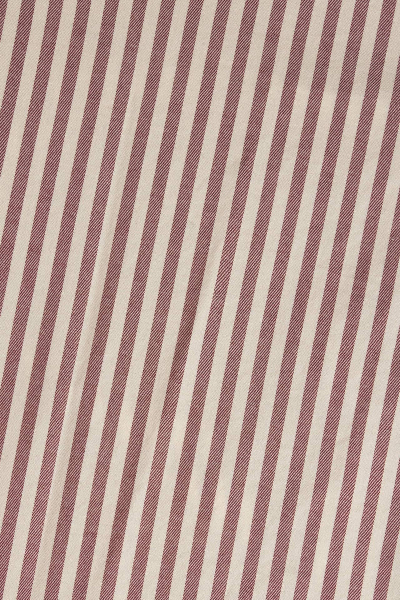 Blake Oversized Shirt | Burgundy Stripe