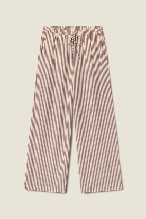 Vera Pant | Burgundy Stripe