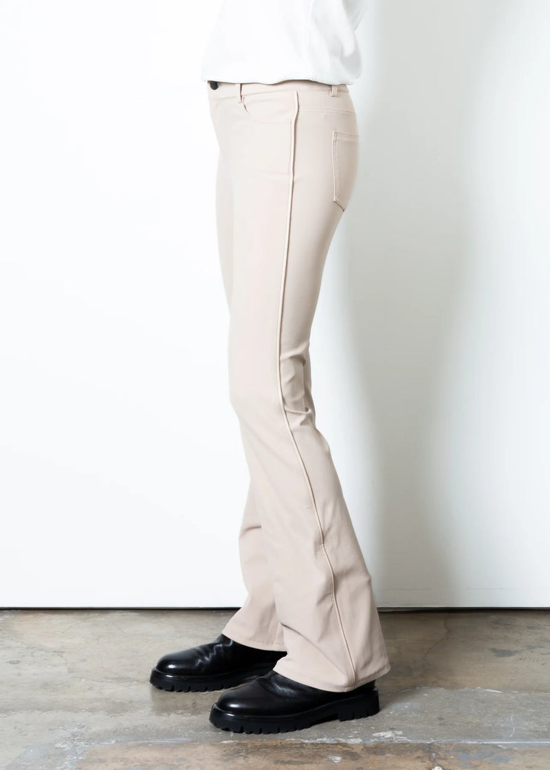Timothy Tech Jean Flare Pant | Mushroom