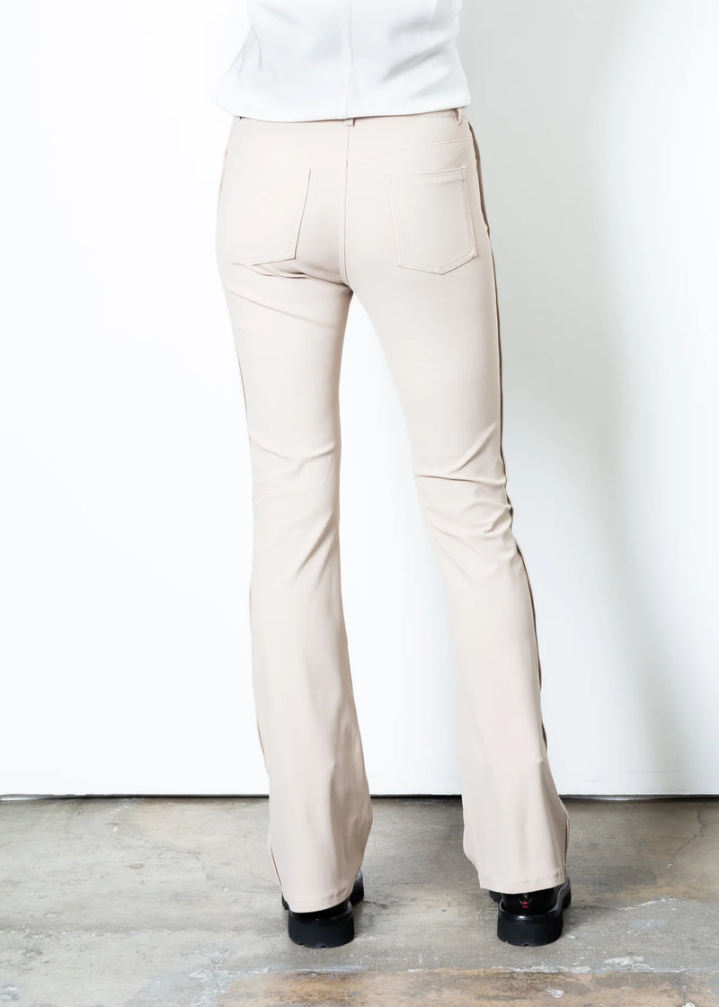 Timothy Tech Jean Flare Pant | Mushroom