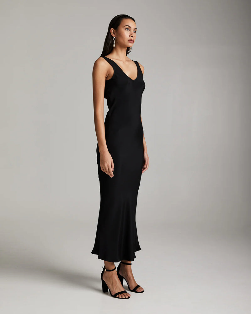 Silk Crepe Double V Slip Dress Silk Crepe Double V Slip Dress